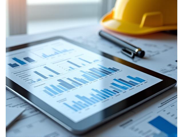 Detailed financial report with construction elements